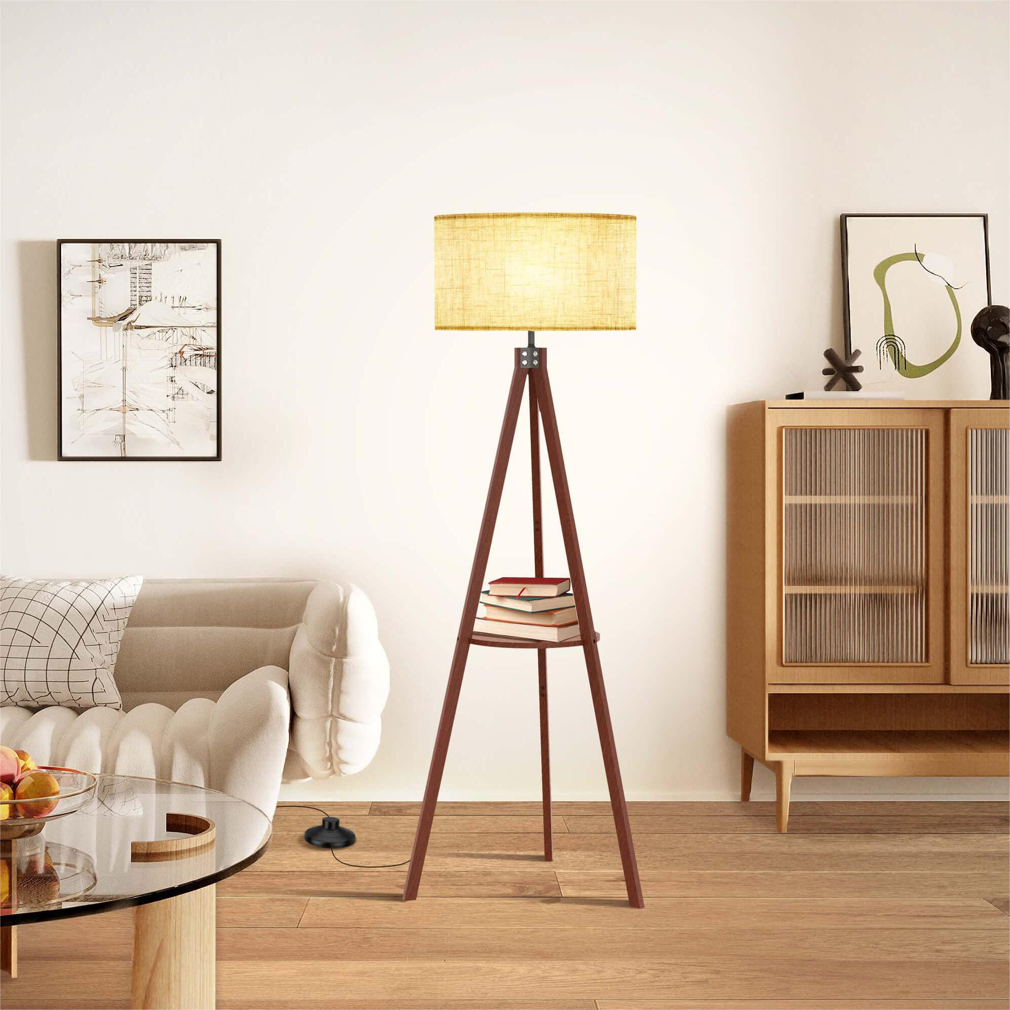 Tall tripod online floor lamp