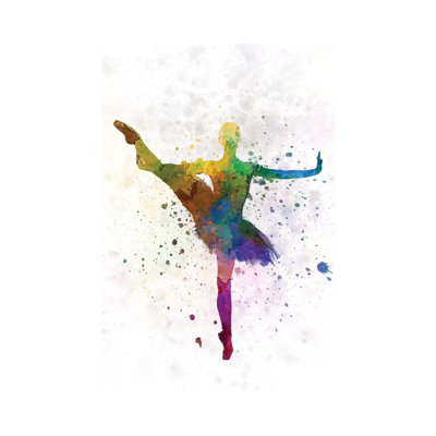 Ballerina Dancing IX 1 Piece Wrapped Canvas Wall Art
