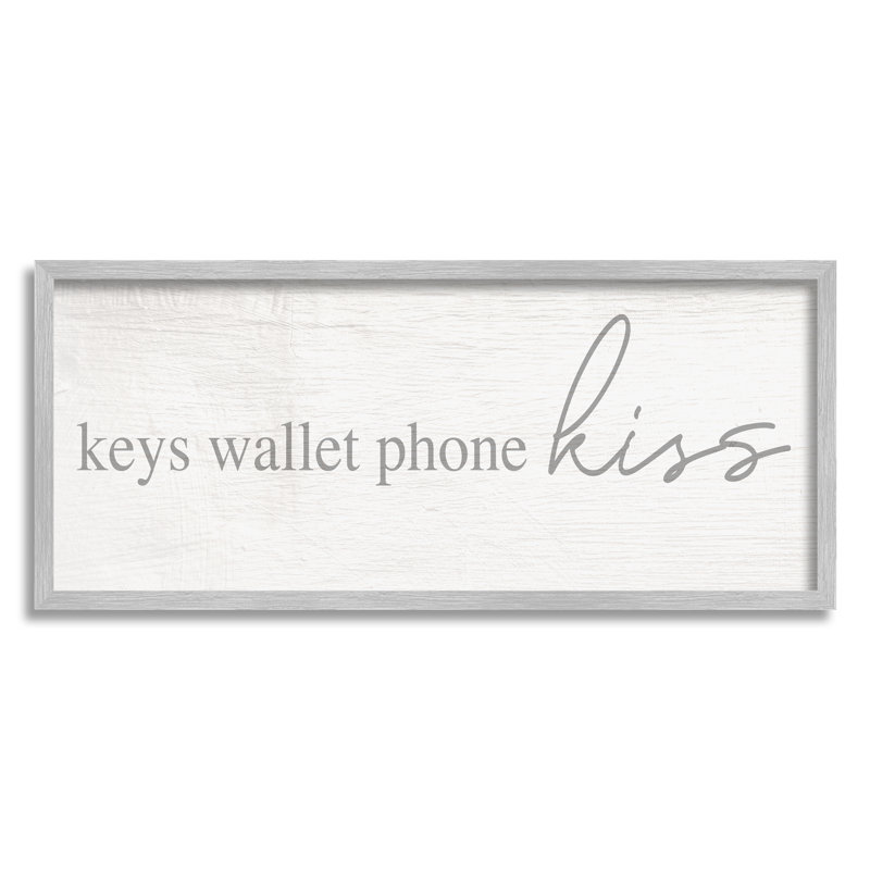 «Keys Wallet» par Daphne Polselli, Estampe numérique Farmhouse, H 10 po x l 24 po