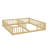 Double Twin Floor Bed With Fence And Guardrails-1144739493