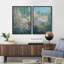 «Vibrant Wildflower Multicolor Flower Modern», reproduction sur toile encadrée 2 pièces-91069305-91069306