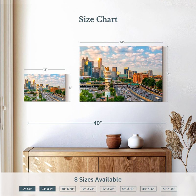 Sebbie Atlanta Rush Hour, 16" H x 24" W