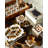 Agate Ceramic Jute Leather Crystal Square Round 5 Piece Coaster Set with Holder Set