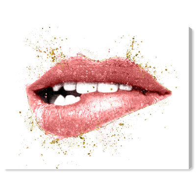 Impression sur toile rose Fashion and Glam Blush