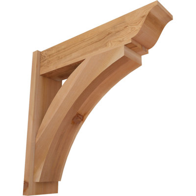 7 1/2"W x 30"D x 30"H Thorton Smooth Traditional Outlooker, Western Red Cedar