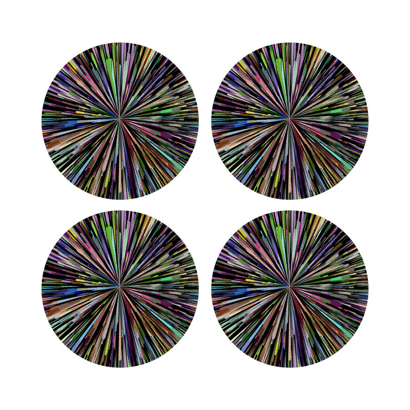 Fireworks Placemat, Black