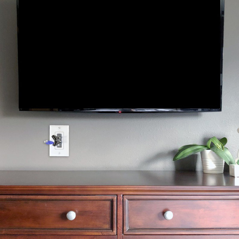 On-Q Low Voltage Cable Access Strap and Wall Plate