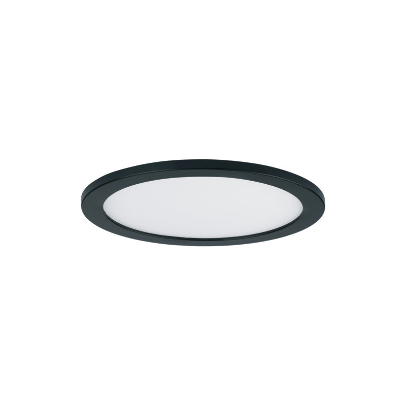 Plafonnier Methel, H 0,5 po x l 7 po x P 7 po, Noir