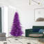 Purple Fir Lighted Artificial Fir Christmas Tree-1667033791