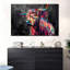Vache abstraite sur toile-200053781