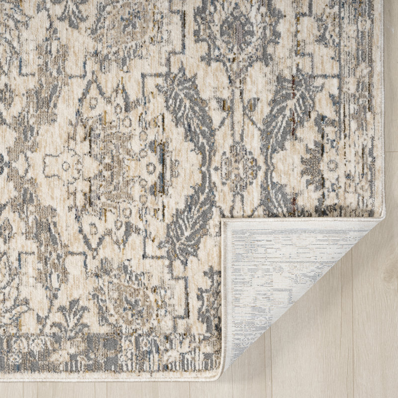Tapis tissé à la machine Retha, Carré 4 pi
