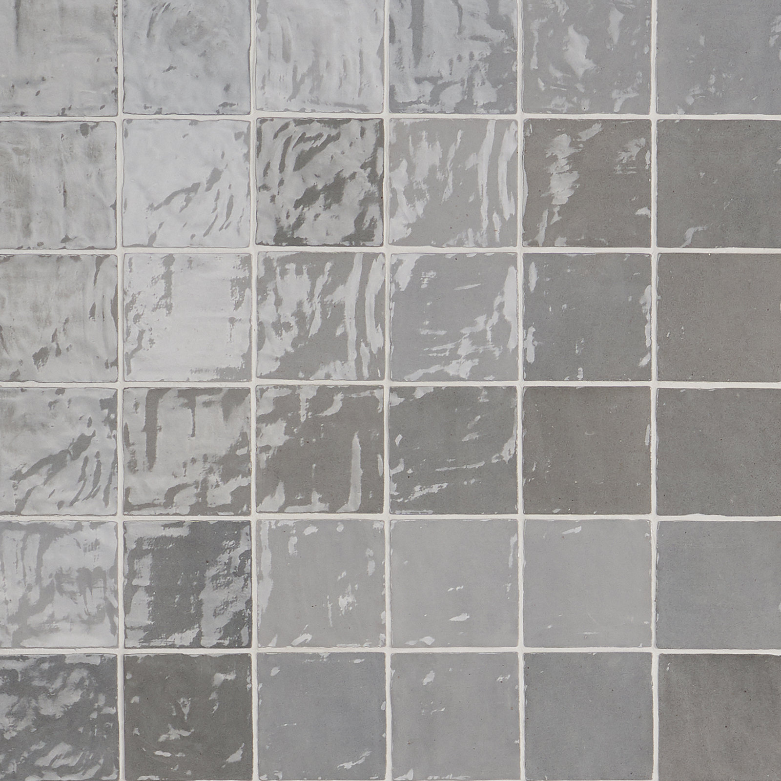 Karma 4" x 4" Ceramic Wall Tile, Gray