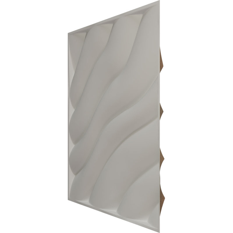 Modern Wave EnduraWall Decorative 3D Wall Panel, Universal Aged Metallic Rust