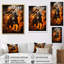 «Hinduism Suryas Dawn Orange», reproduction d'art sur toile-709151018-709151021