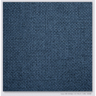 Fauteuil en tissu bleu foncé à 4 pieds
