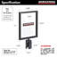 Porte-enseigne double face