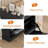 Fluted Shoe Cabinet with 4 Flip Drawers, Narrow Wooden Shoe Organizer with Adjustable Shelves for Entryway-1553353664