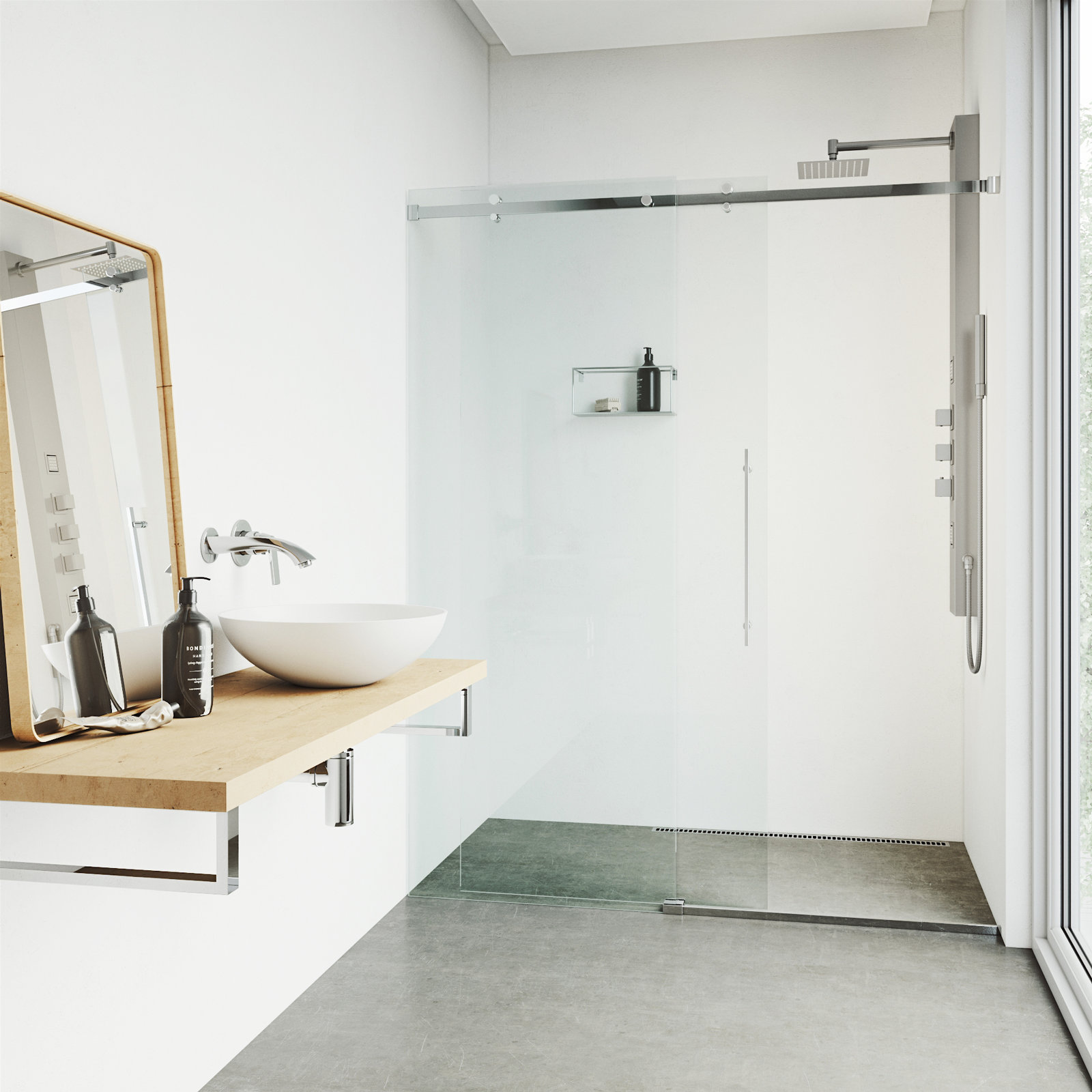 Rector EZDivert™ 2-Jet Shower System, Stainless Steel