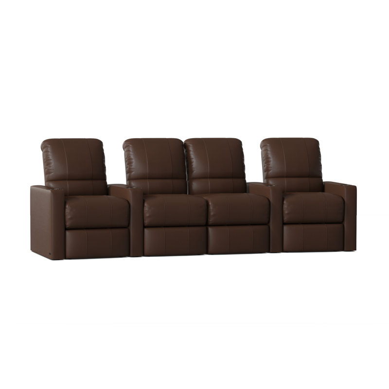Rangée de sièges de cinéma maison (rangée de 4) Inuya, Cappucino classique, Manuel