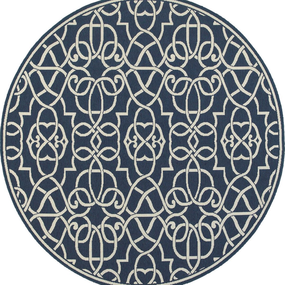 Deltana Geometric Indoor / Outdoor Rug Lark Manor™ Rug 