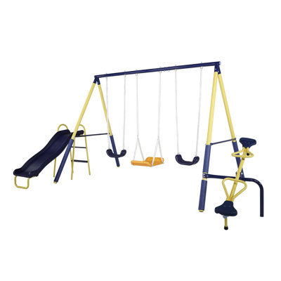 Portique à balançoire en métal avec garantie à vie Sportspower Palmview
