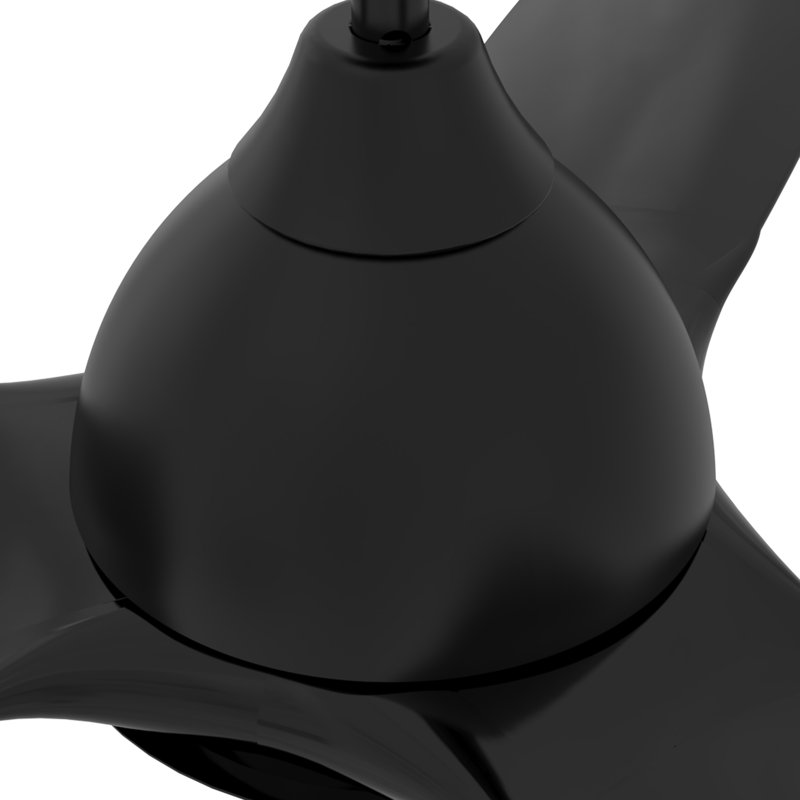 Ventilateur de plafond intelligent 52 po avec télécommande, ensemble d'éclairage DEL, moteur à courant continu, tige verticale incluse