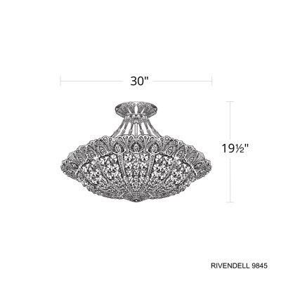Rivendell 17 - Light Semi Flush Mount