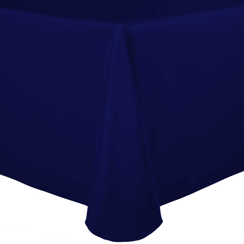 Solid Color Round Tablecloth, 120" x 72", 10, Deep Royal