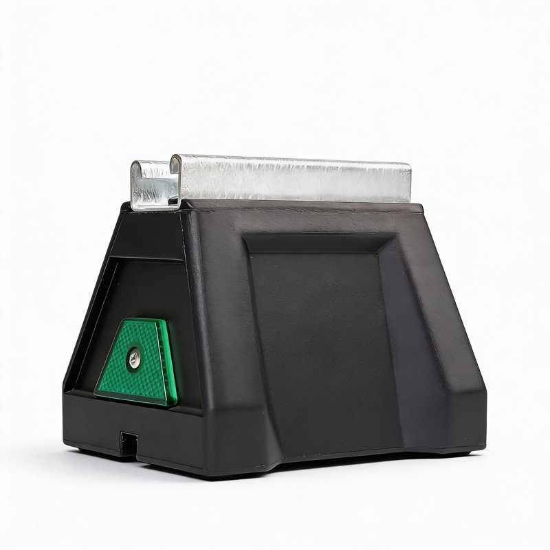 Bloc de support de toit avec traverse de traverse en acier galvanisé de remplacement pour charge de 1000 lb, 6 pouces, noir