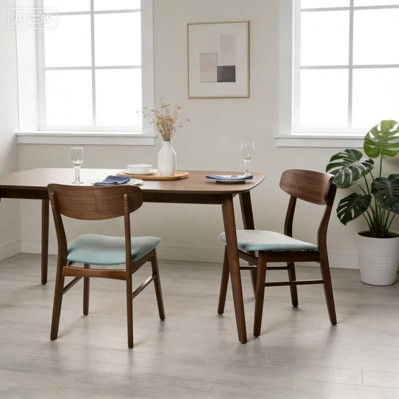 Chaise de salle à manger, Brun, Comme neuf