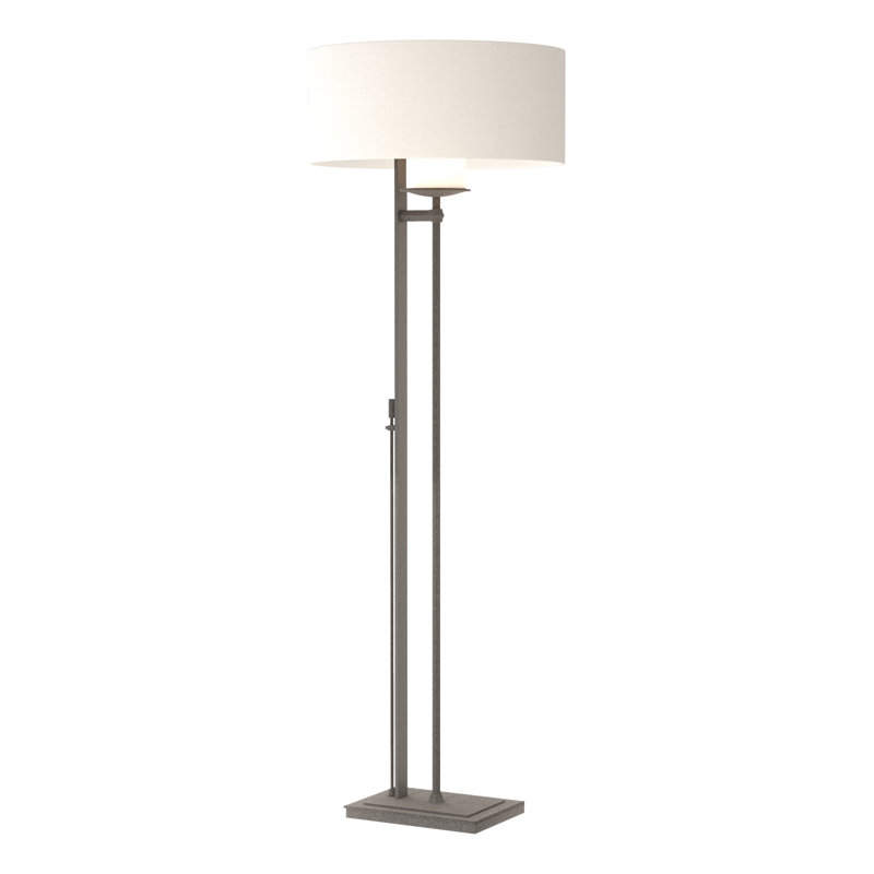 Lampe sur pied 60 po Rook, Anna ton naturel, Fer naturel