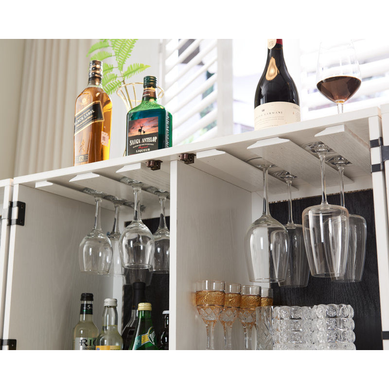Serviteur de bar Bulman Home Source, Blanc / or