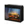 Dimplex Revillusion Built-In Electric Firebox Weathered Concrete Interior with Front Glass Panel