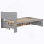Bed with Side Bookcase, Drawers-322830874