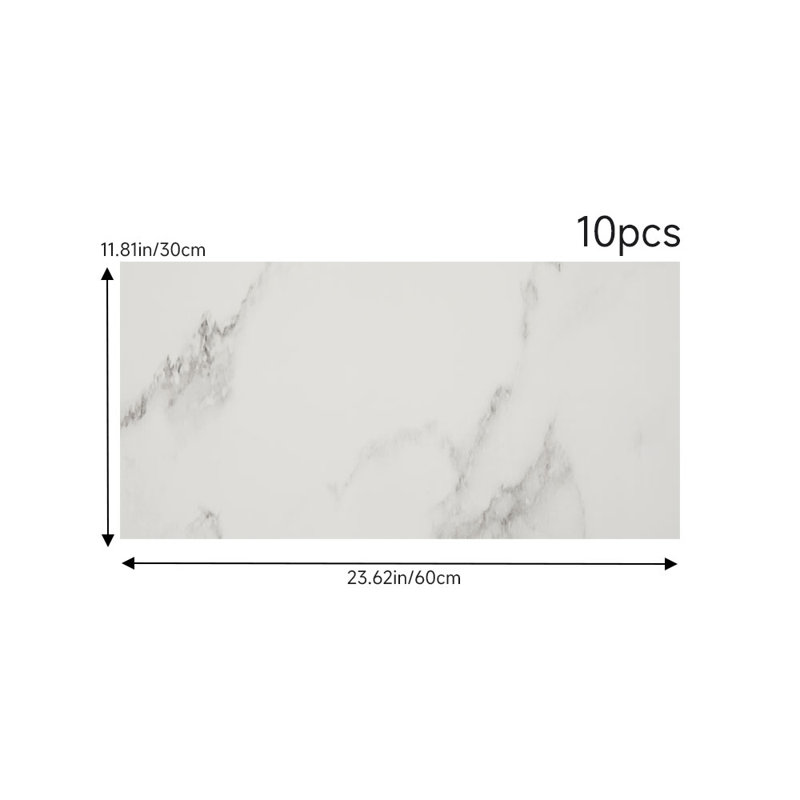 No Subject Wall Decals, White/Light Grey