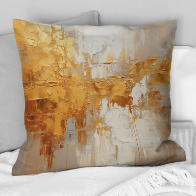 Coussin Golden Gleam VI - Abstract Collages