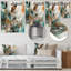 Décoration murale en métal vert et brun Visions In Boho I - Boho Feather-751537649