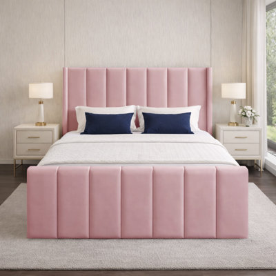Premium Wingback Storage Bed Frame