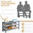 Sleek Gray Bamboo Shoe Rack - 3-tier Seamless Design For Home Decor & Footwear Storage