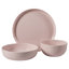 Ensemble de vaisselle de 12 pièces en mélamine et paille Gibson Home Candy Skies - extérieur, camping et usage quotidien -112850951