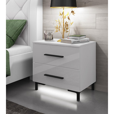 Varonique 2 Drawer Bedside Table