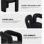 Upholstered Modern Dining Chair Kitchen Velvet Armchairs-1855349036