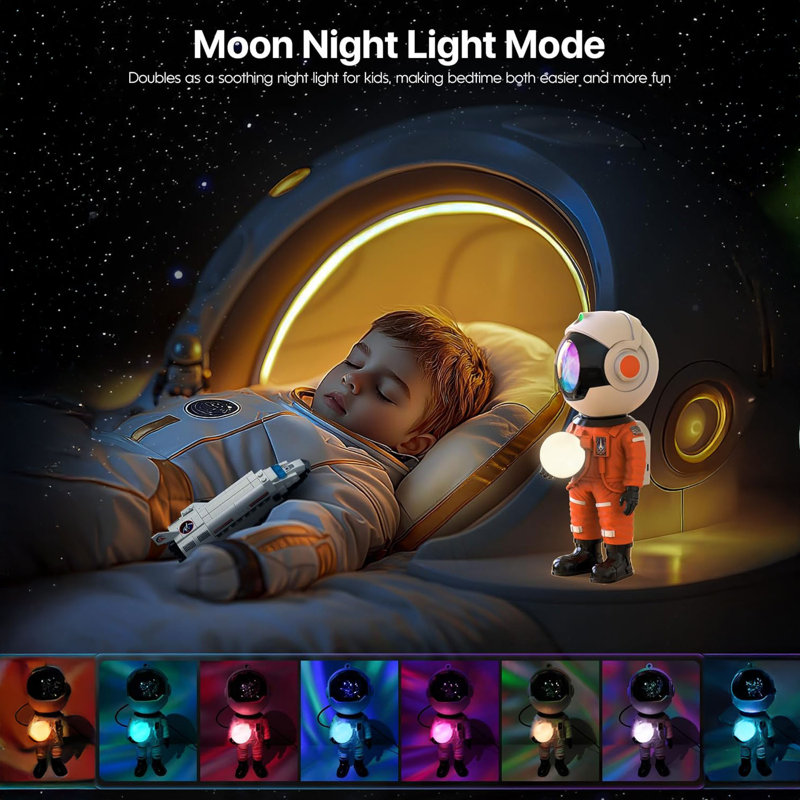 Projecteur de galaxie Sumkea, lumière nébuleuse, Orange