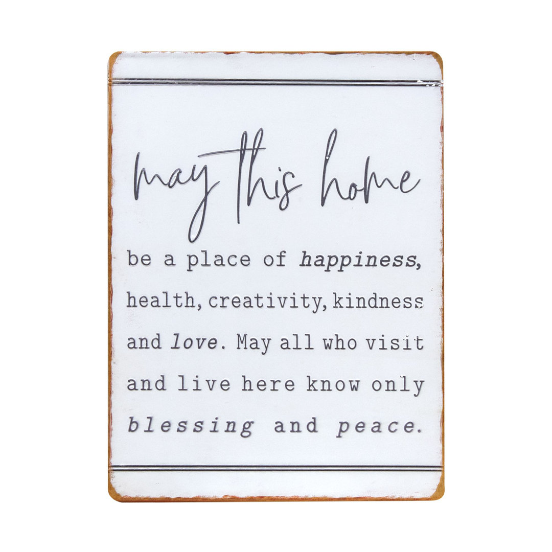 May This Home Be Metal Sign Col House Designs