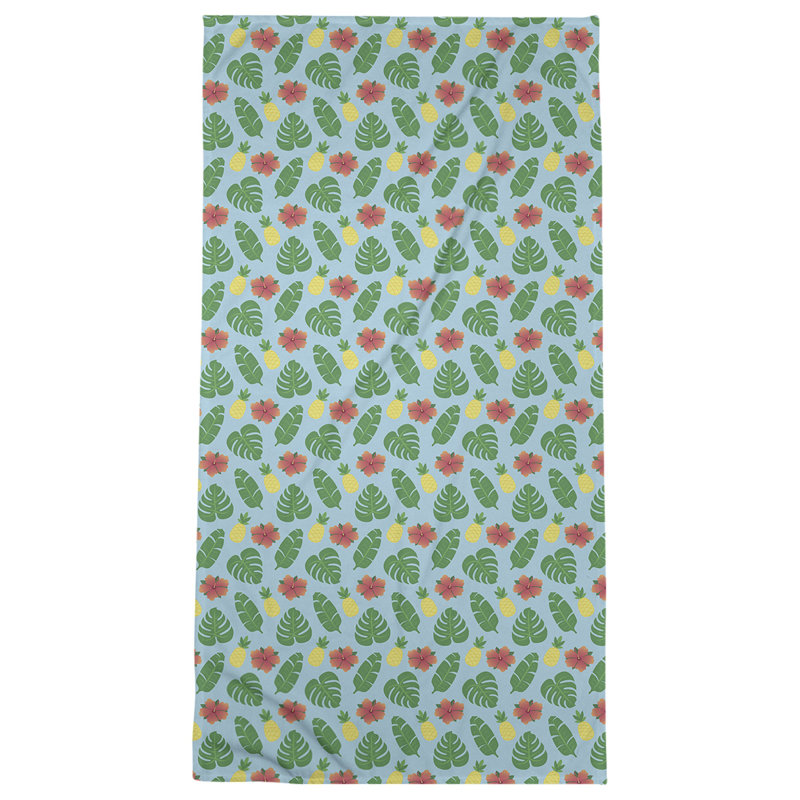 Katelyn Elizabeth Cotton Blend Beach Towel, Blue