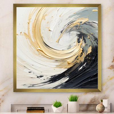 Radiant Revolve Modern Gold Spiral III  Abstract Spirals Wall Art