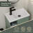 20" Wall Mounted Small Bathroom Vanity with Integrated Sink, Faucet, Drain-724009171