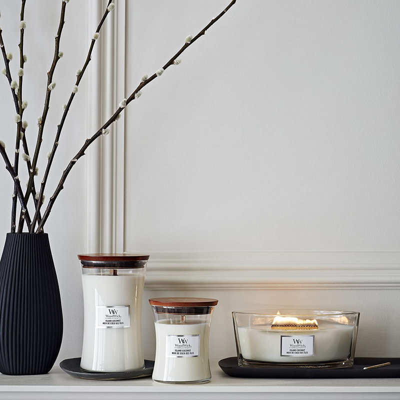Island Coconut Scented Jar Candle