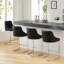 Danual Upholstered Counter Stool with Metal Frame-695365390