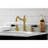 Kingston Brass Duchess Two-Handle 3-Hole Deck Mount Widespread Bathroom Faucet with Brass Pop-Up Drain-48365857
